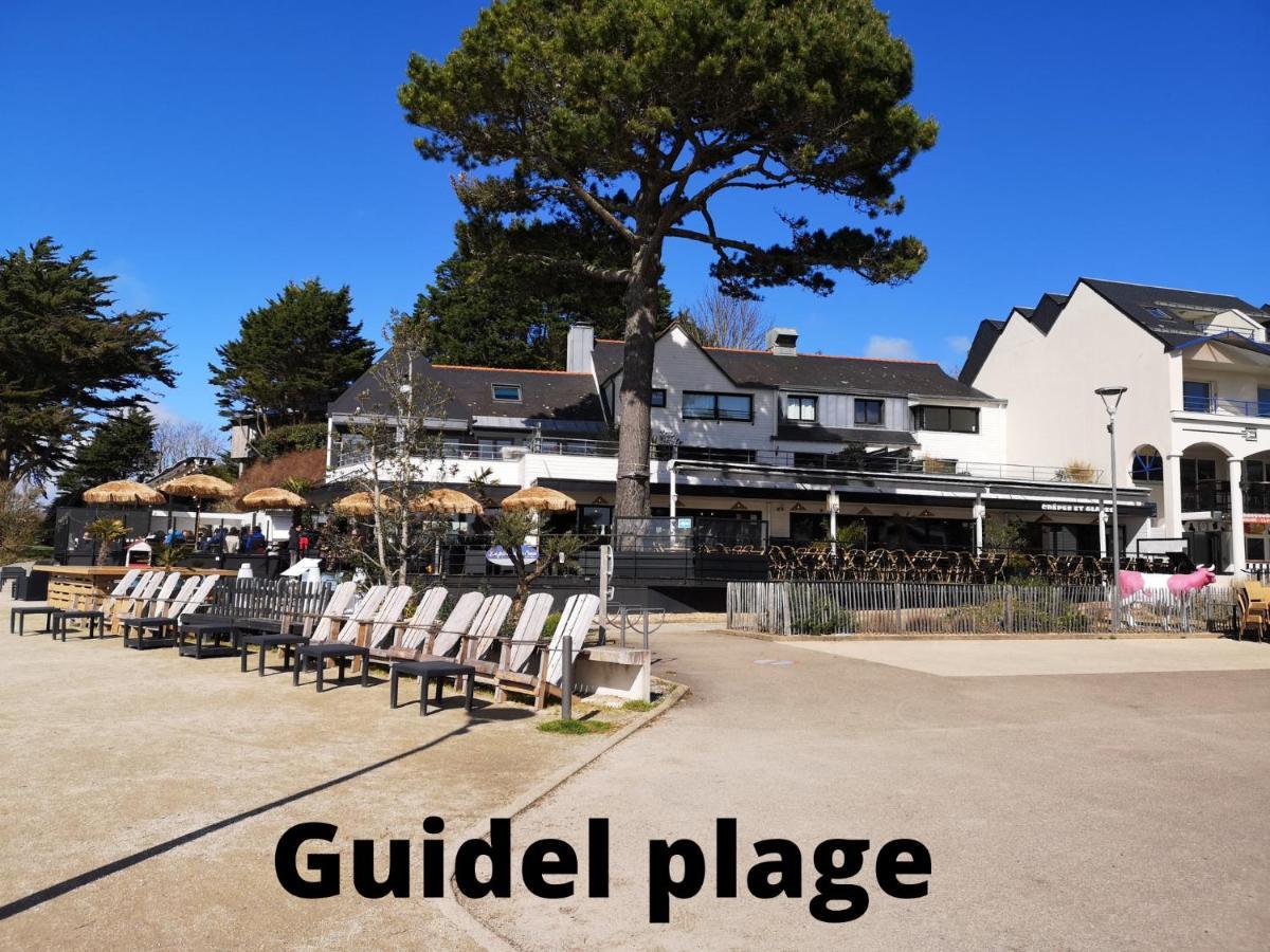 Maisonnette T2 Bord De Mer Guidel Plage Extérieur photo